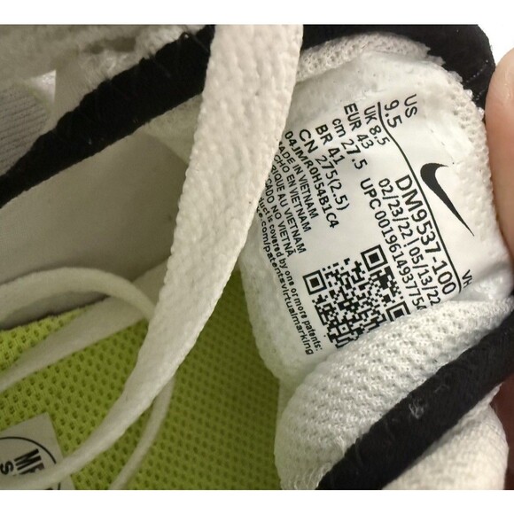 Nike Men\'s Air Max SYSTM Casual Sneaker Shoe White/Black/Neon Green Sz 9.5 main image 10